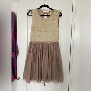 Anthropologie lace and tulle dress